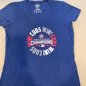 Women’s Chicago Cubs 47 World Series Champs Tee